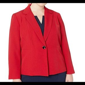 NWT Amazing Fire-Red Kasper Plus Size Blazer 20w